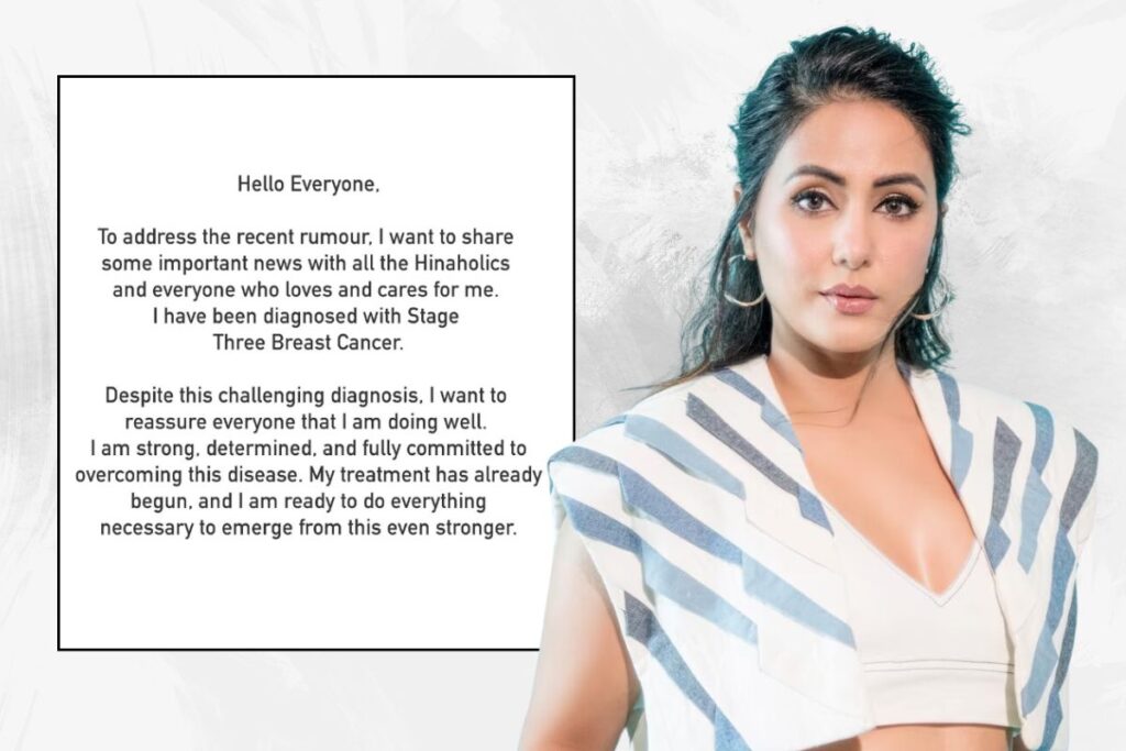 Hina Khan Stage 3 Breast Cancer