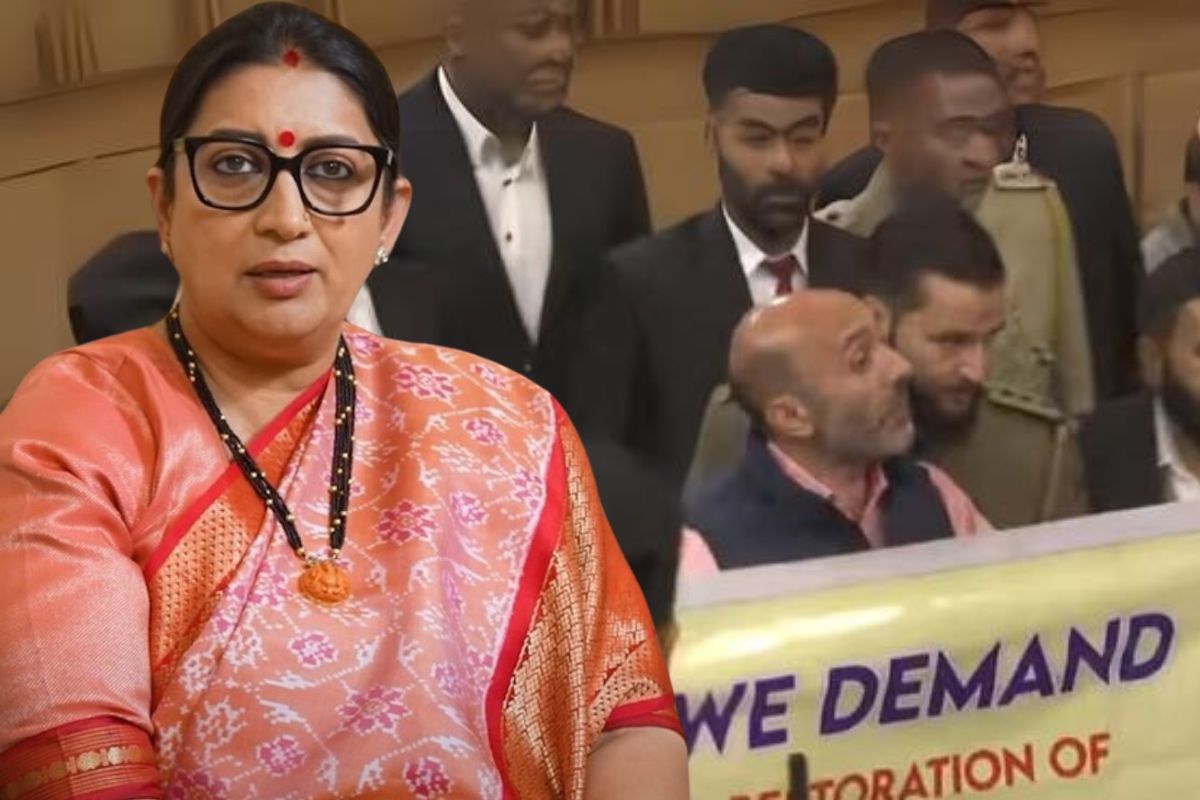 Smriti Irani Asserts Article 370 Will Not Be Restored Amid Assembly Ruckus