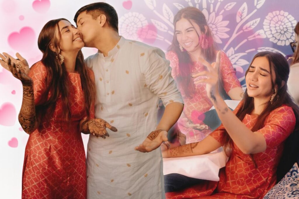 Prajakta Koli and Vrishank Khanal mehndi