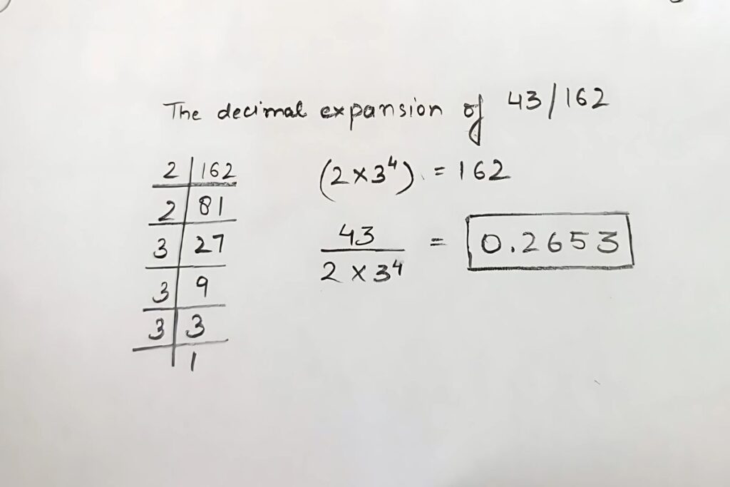 the Decimal Expansion of 43/162